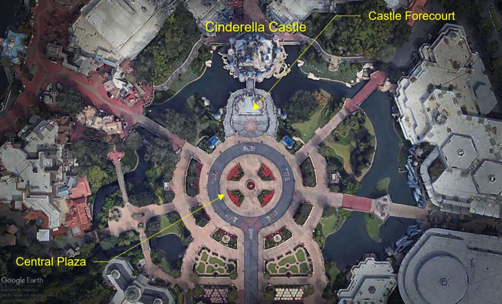 Map of the Castle Plaza