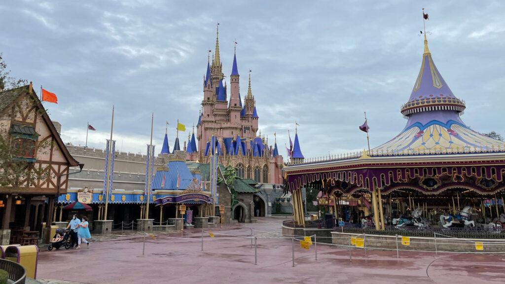Tropical Storm Affects Crowds at Fantasyland