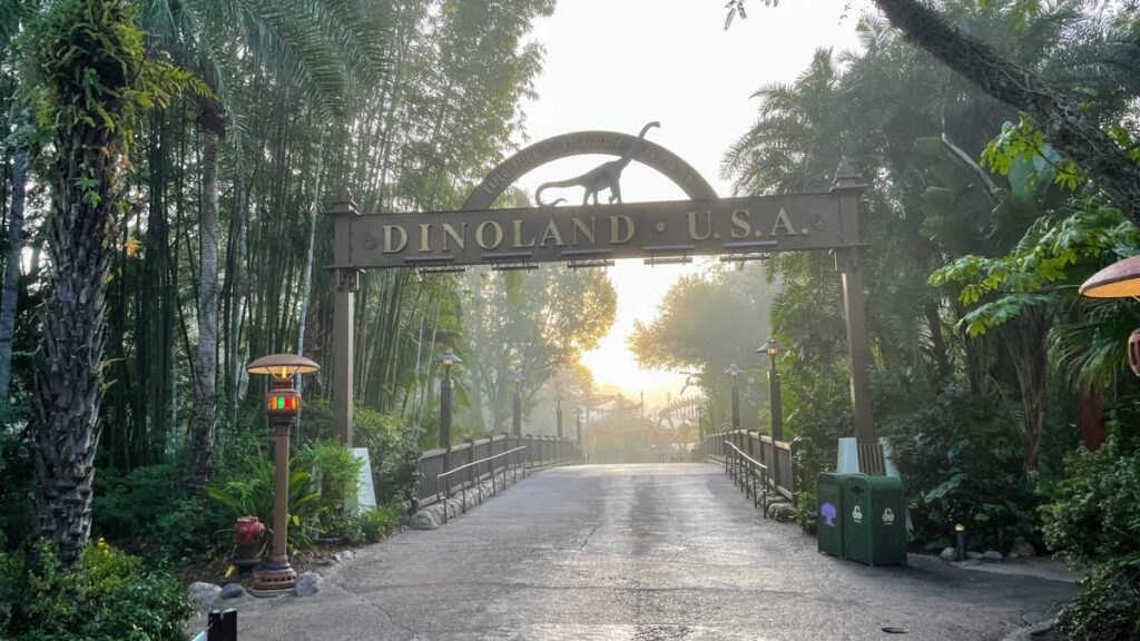 Disney World early Animal Kingdom Dinoland