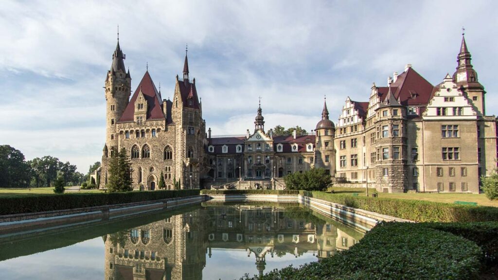 Moszna Castle - an inspiration for Cinderella Castle